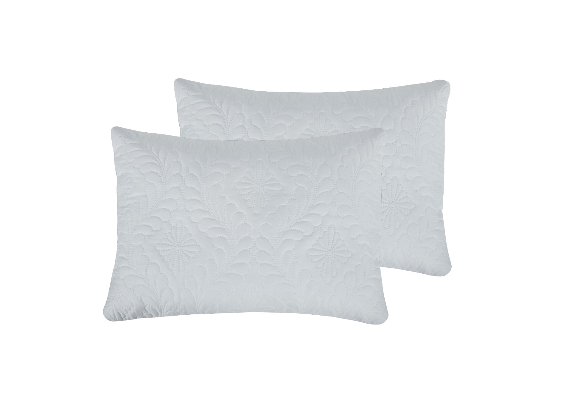 Set 2 Perne 50x70 Somnart Belina, microfibra, lavabile la masina, vidat, alb - imagine 3