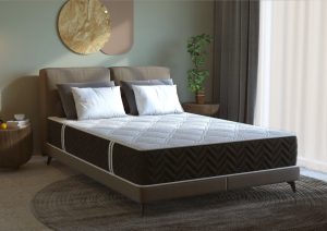 Saltea cu arcuri Pocket Somnart 2Face Confort 140x200, inaltime 22 cm, husa nedetasabila, manere, fermitate medie