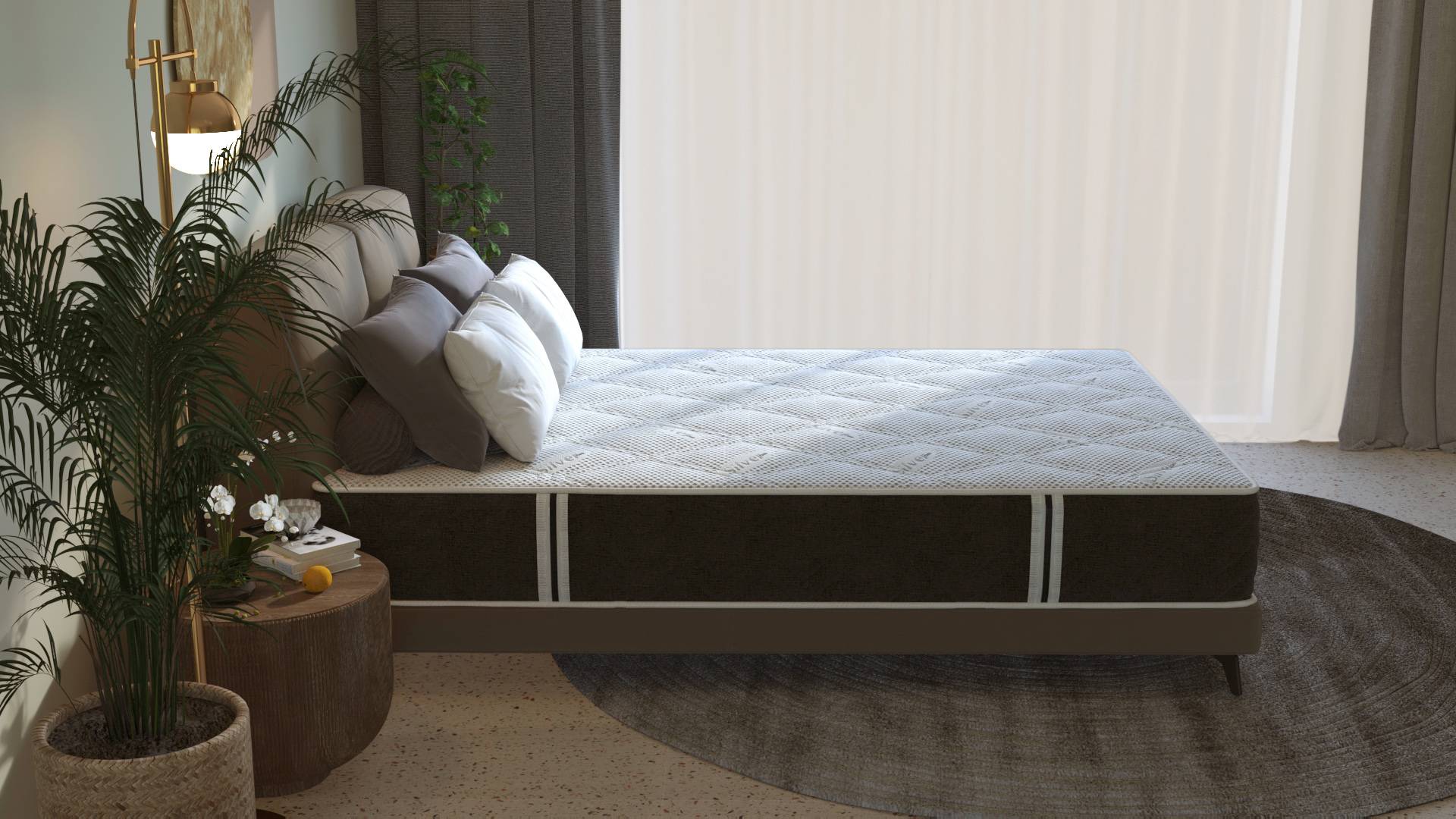 Saltea cu arcuri Pocket Somnart 2Face Confort 120x200, inaltime 22 cm, husa nedetasabila, manere, fermitate medie - imagine 18