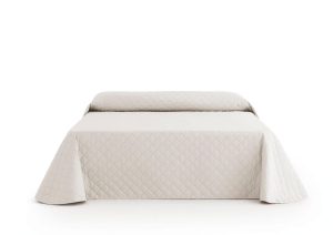 Cuvertura de pat velour, Somnart, 220x240 cm, crem