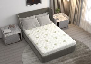 Saltea cu spuma poliuretanica Somnart FermiMax Aloe Vera 160x200, inaltime 15 cm, husa lavabila si detasabila cu fermoar, fermitate ridicata