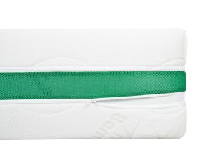 Husa saltea 160x200x27, Bamboo, sistem de aerisire 3D, matlasata, lavabila, detasabila, cu fermoar