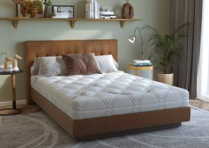 Saltea cu spuma poliuretanica Somnart HypoallergenicMed Antibacteria, 160x200, inaltime 18 cm, antibacterii, husa detasabila, fermitate medie