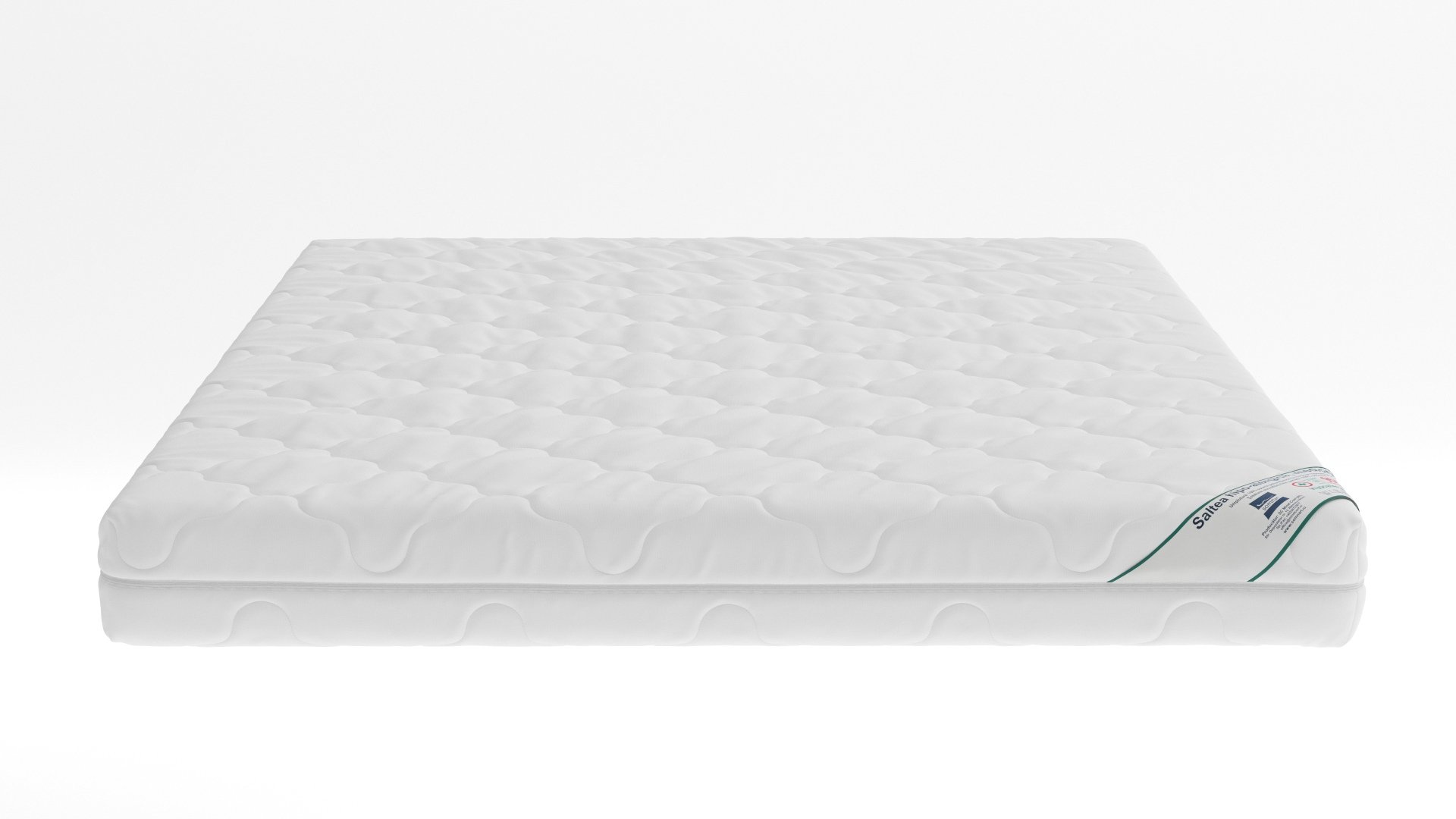 Saltea cu spumă poliuretanică Somnart HypoallergenicMed Bumbac 160x200, înălțime 16 cm, hipoalergenică, husă cu fermoar, rulată, fermitate medie - imagine 5