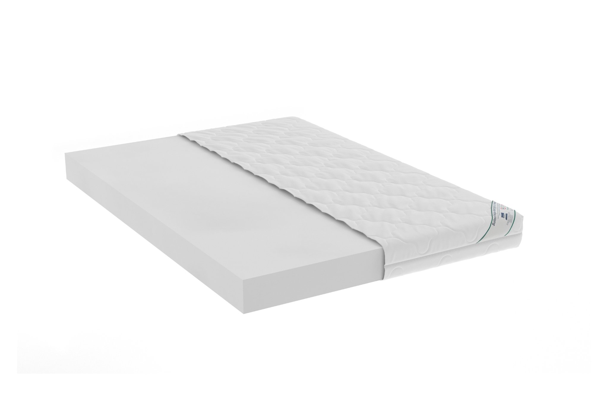 Saltea cu spumă poliuretanică Somnart HypoallergenicMed Antibacteria, 140x200, înălțime 18 cm, antibacterii, husă detașabilă cu fermoar, fermitate medie - imagine 2