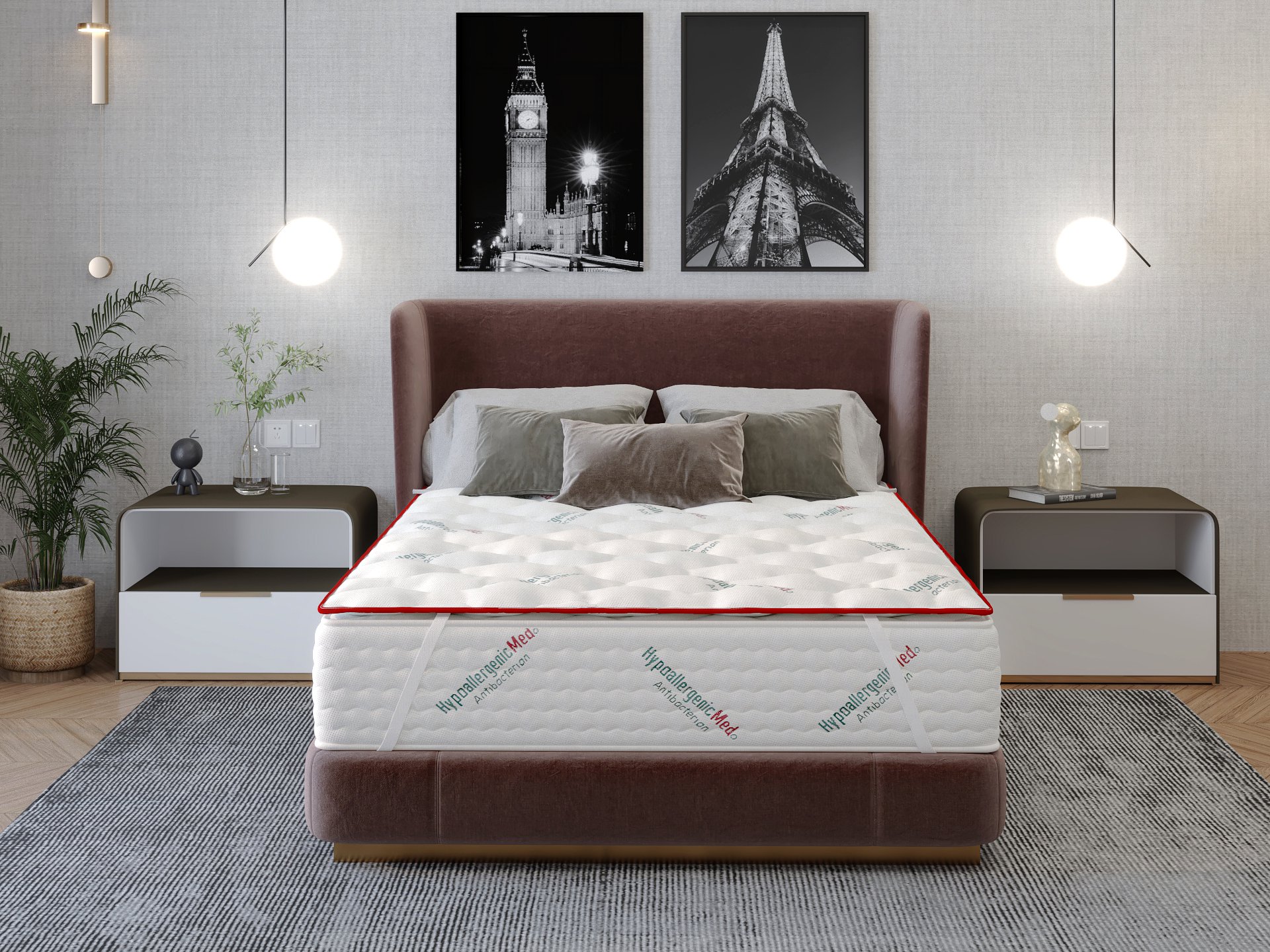 TopProtect HypoallergenicMed pentru saltea, tricot, 160x200 cm - imagine 6