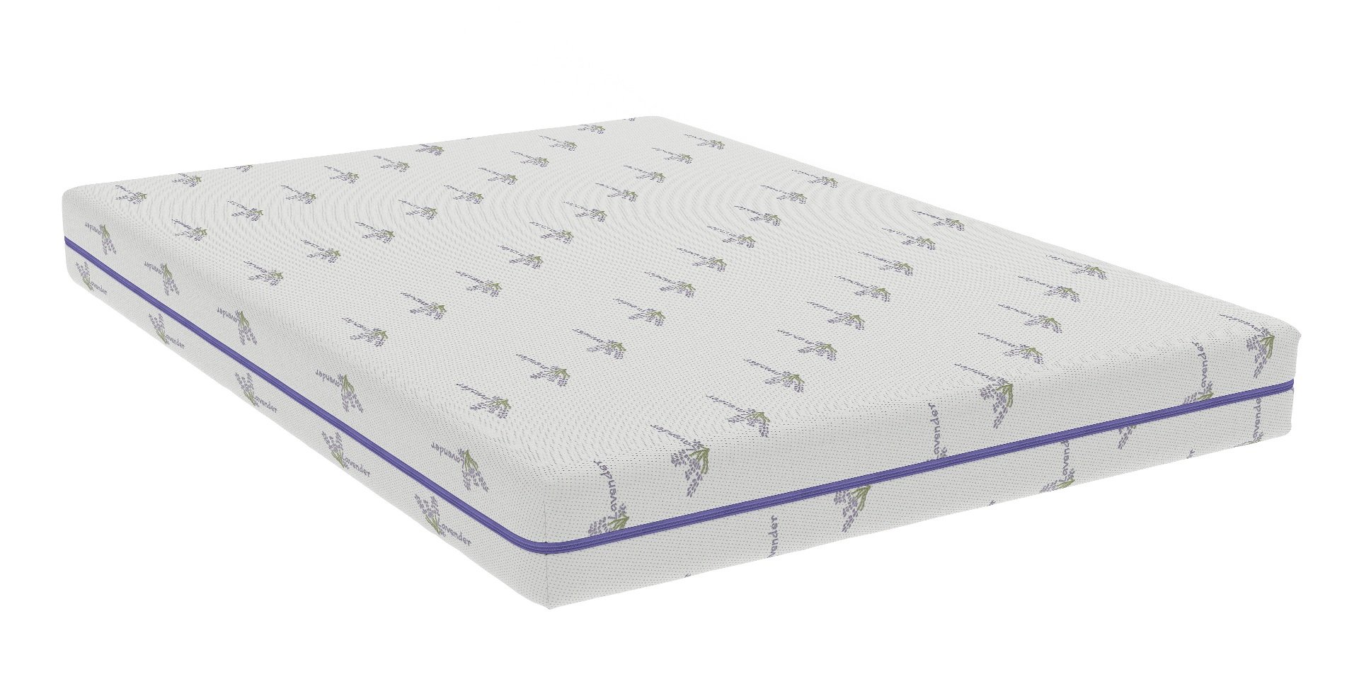 Saltea cu memorie Somnexpert Lavanda 140x200, înălțime 16 cm, ortopedică, husă tratată cu lavandă, lavabilă, cu fermoar, rulată, fermitate medie - imagine 6