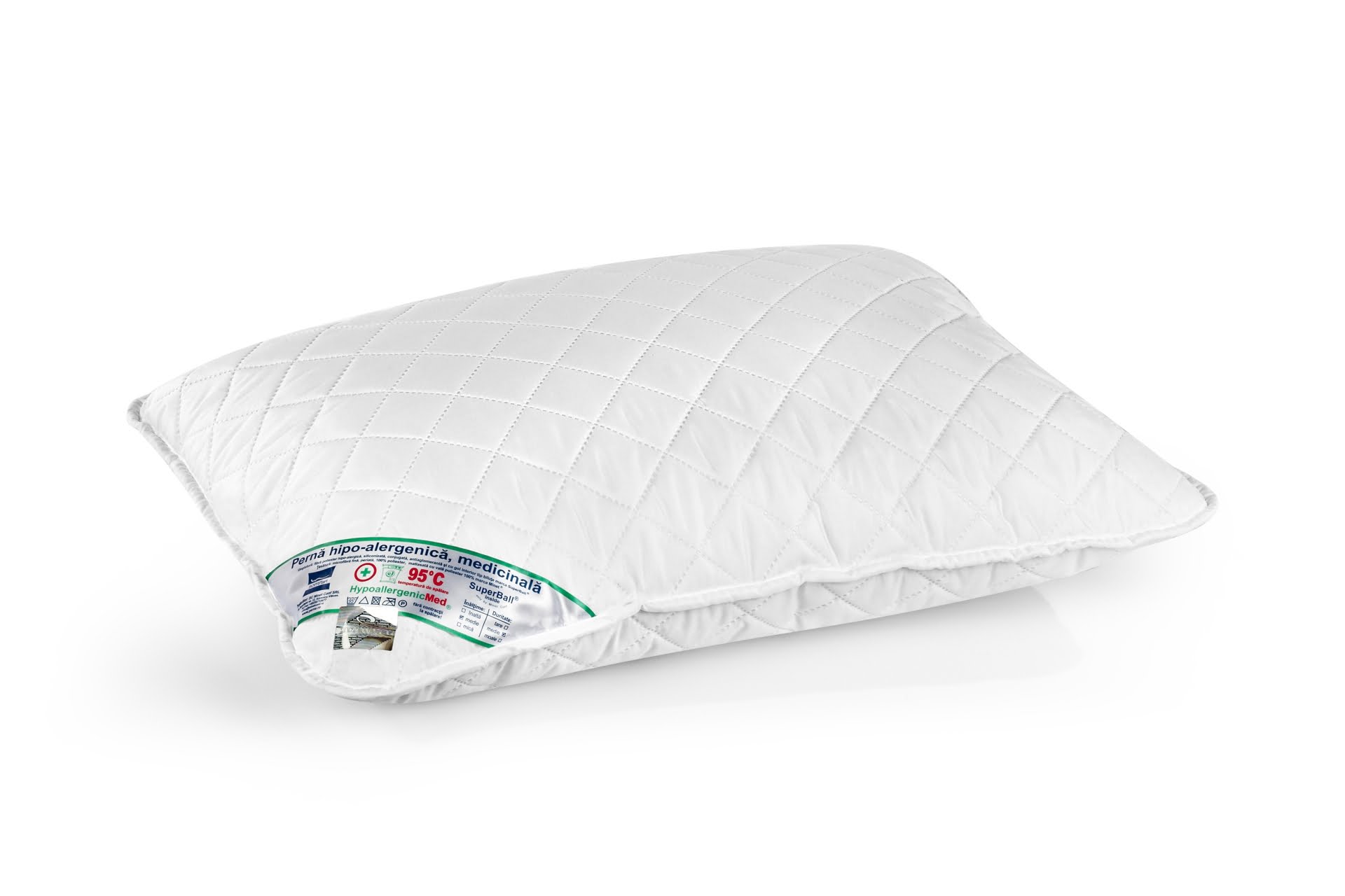 Perna Somnart HypoallergenicMed, lavabila la 95°C - 40 x 40 cm - imagine 8