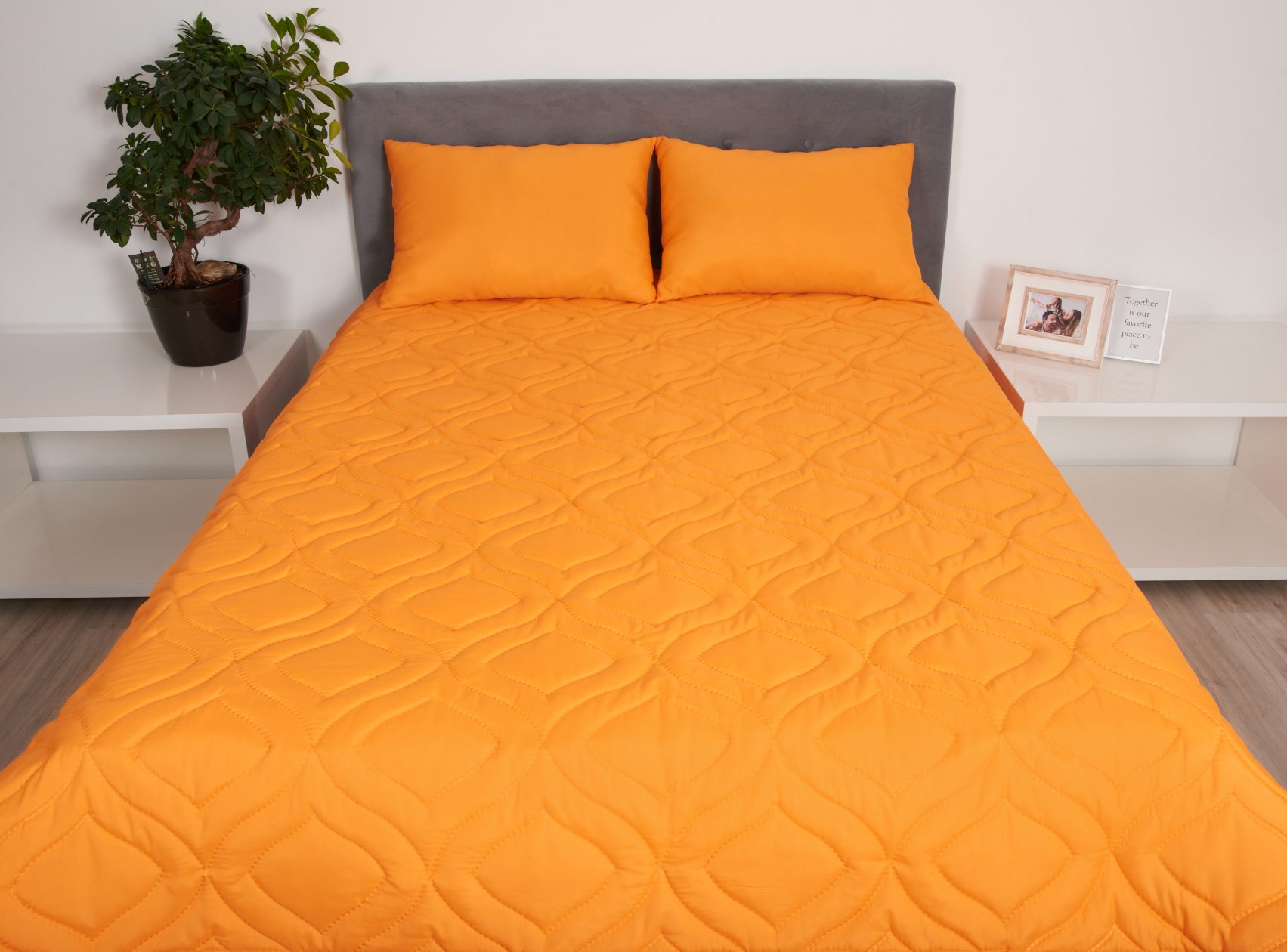 Perna 50x70 Somnart Belina, microfibra, lavabila la masina, vidata, Portocaliu - imagine 4