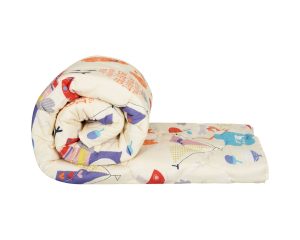 Pilota bumbac Somnart Bufnite, 180x200cm, umplutura 300 gsm