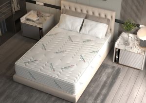 Saltea cu arcuri Pocket HypoallergenicMed® Safe Relax HoReCa 120x200, înălțime 25 cm, ortopedică, husă tratament antialergic, fermitate mediu-tare