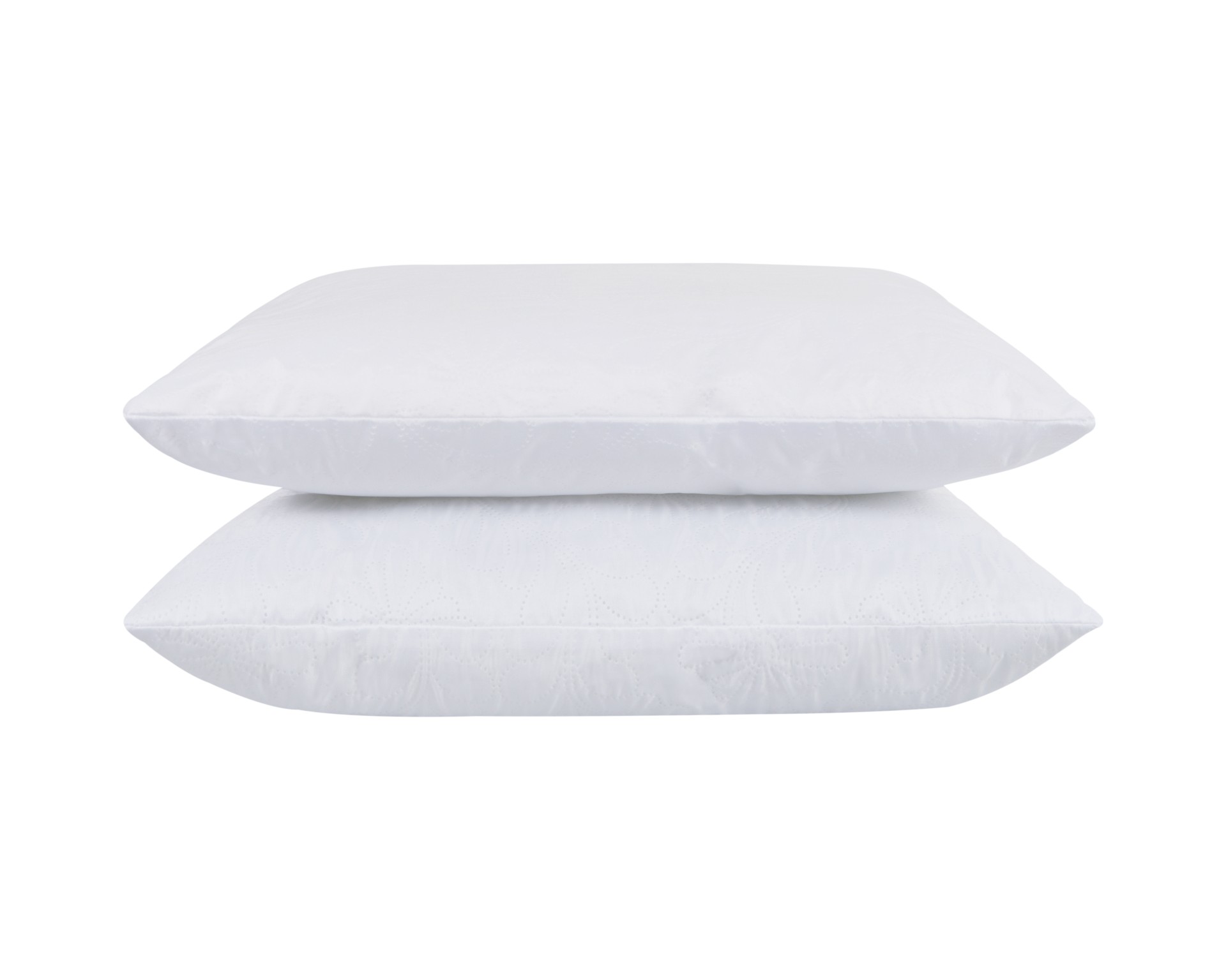 Set 2 Perne 50x70 Somnart Belina, microfibra, lavabile la masina, vidat, alb - imagine 2