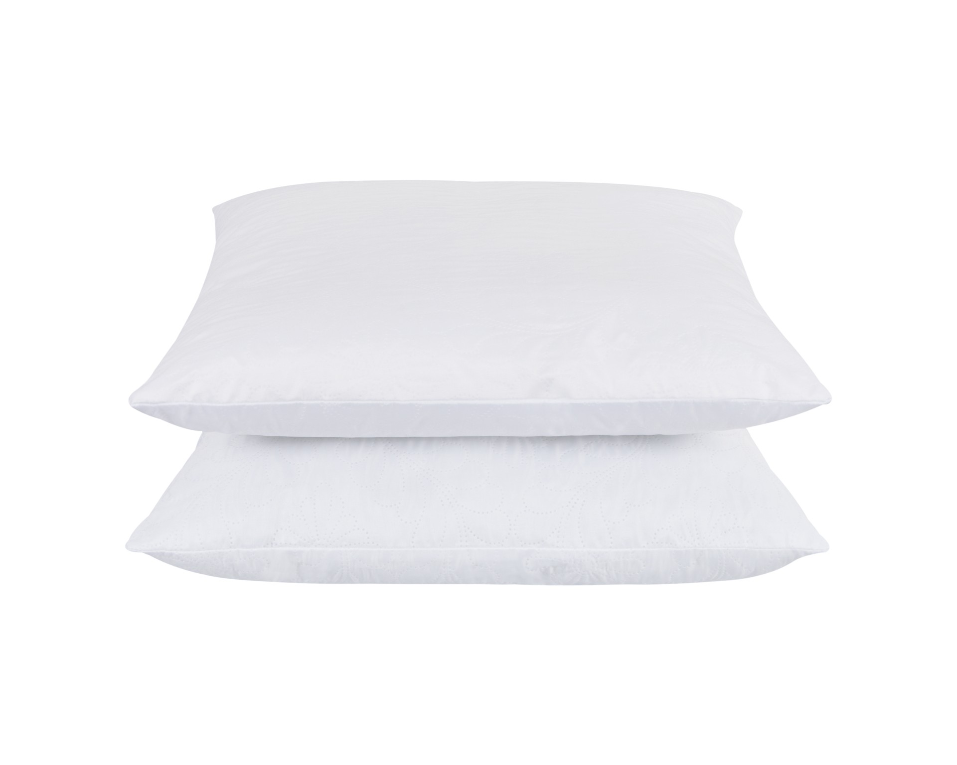 Set 2 Perne 70x70 Somnart Belina, microfibra, lavabile la masina, vidat, alb - imagine 2