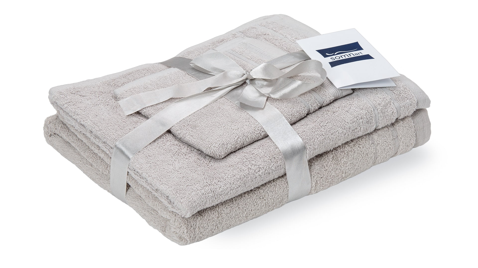 Set prosoape bumbac Somnart, 600gsm, de fata 50x90 cm + de corp 70x140 + de maini 30x50 cm, gri