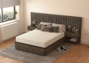 Saltea cu spuma poliuretanica Somnexpert Silver FORTE, 160x200, inaltime 20 cm, ortopedica, husa ioni argint lavabila, manere, fermitate mare