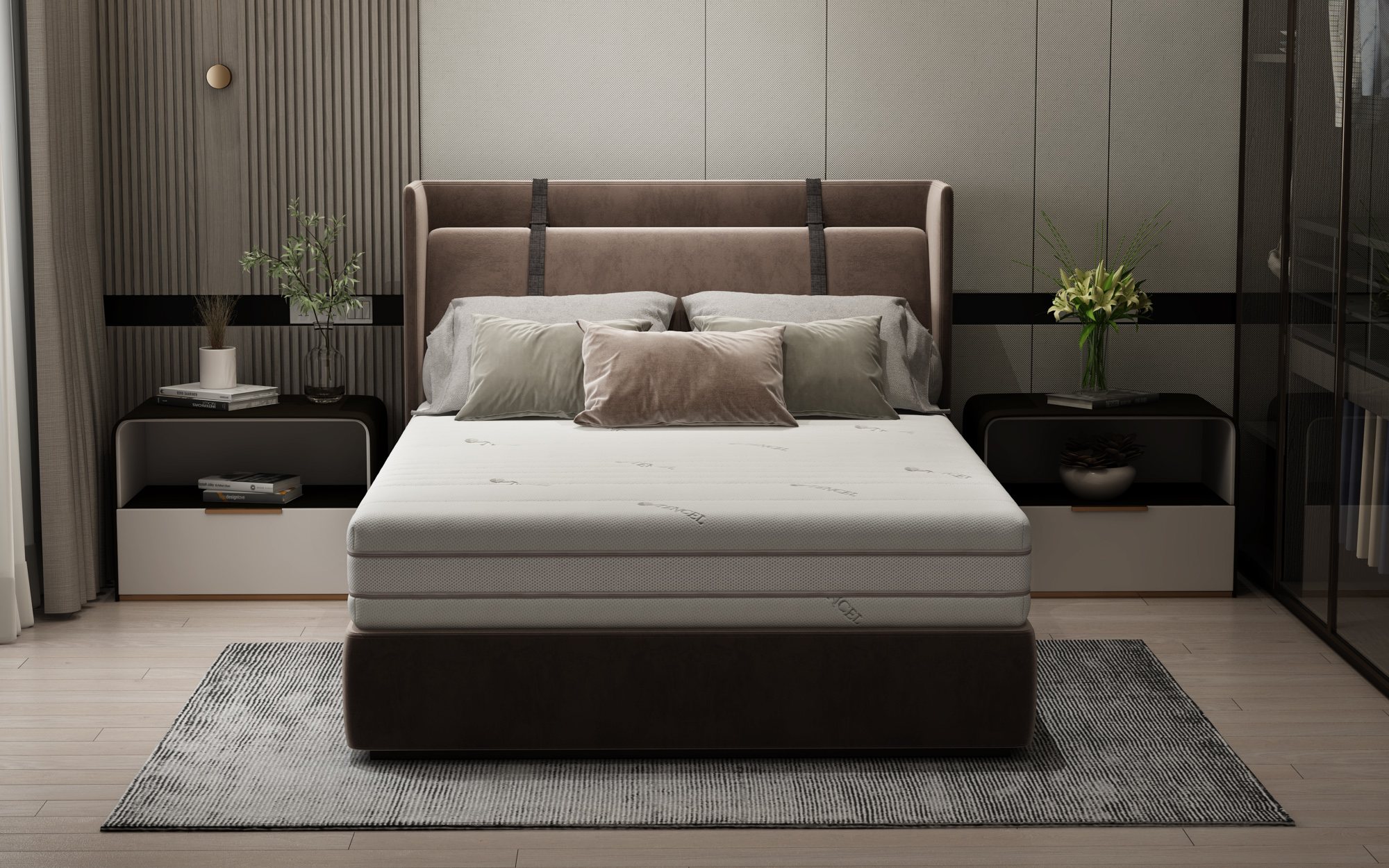 Saltea cu memorie Somnart Memory Tencel 140x200, înălțime 26 cm, 7 zone, aerisiere 3D AirMesh, husa detasabila si lavabila, fermiate medie - imagine 8