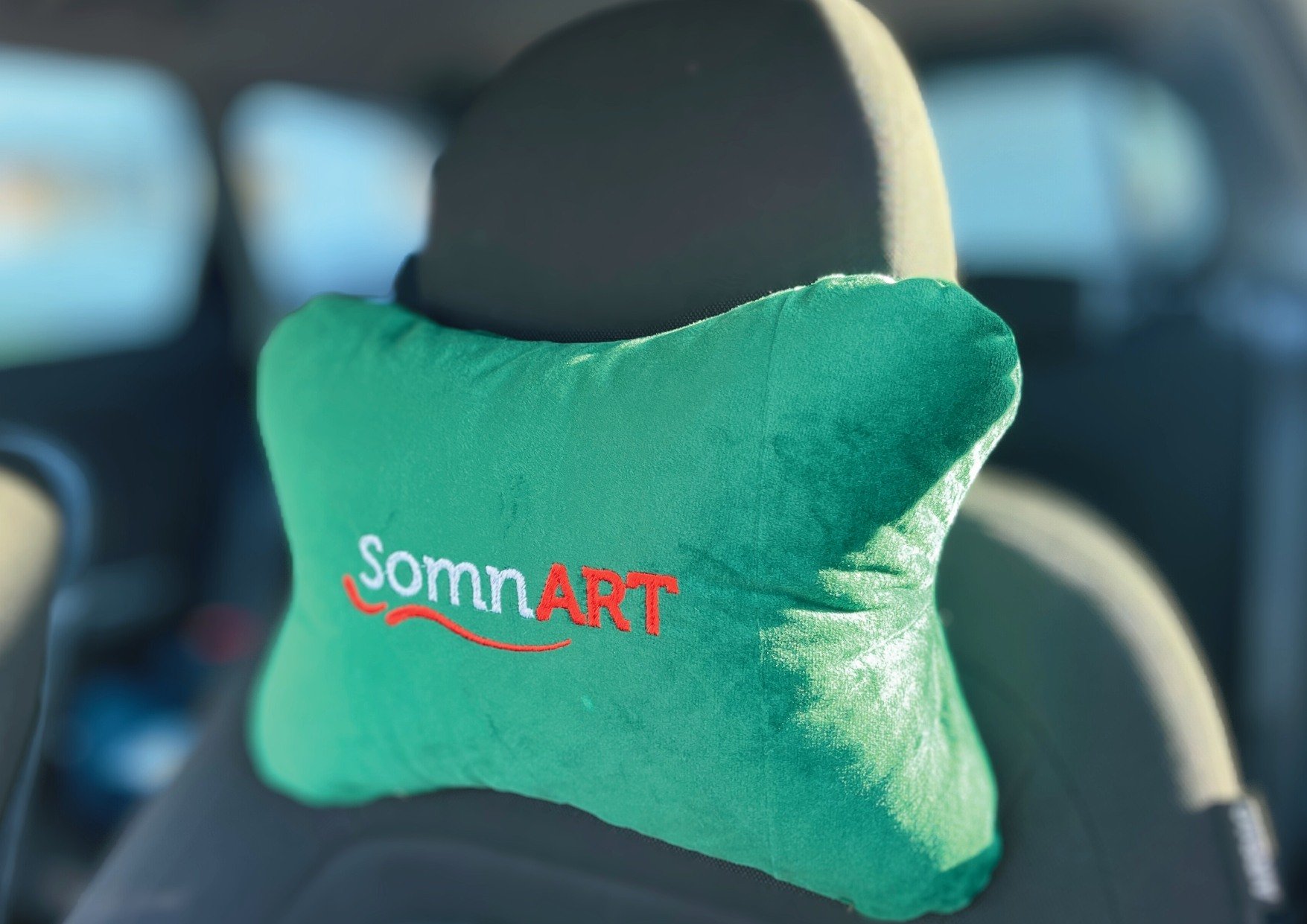 Perna Somnart pentru tetiera, verde, dimensiune 32x23 - imagine 2