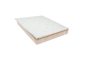 Topper Aloe Vera 120x200x5 cm, cu elastic, husa detasabila si lavabila, fermitate medie