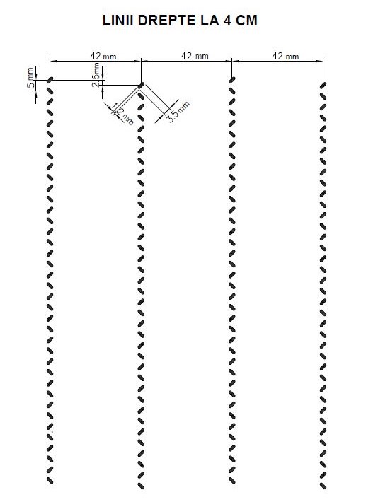 Matlaseu ata neagra, tesatura client, Fill 200g 1.6 m, linii drepte la 7.5 cm - imagine 4