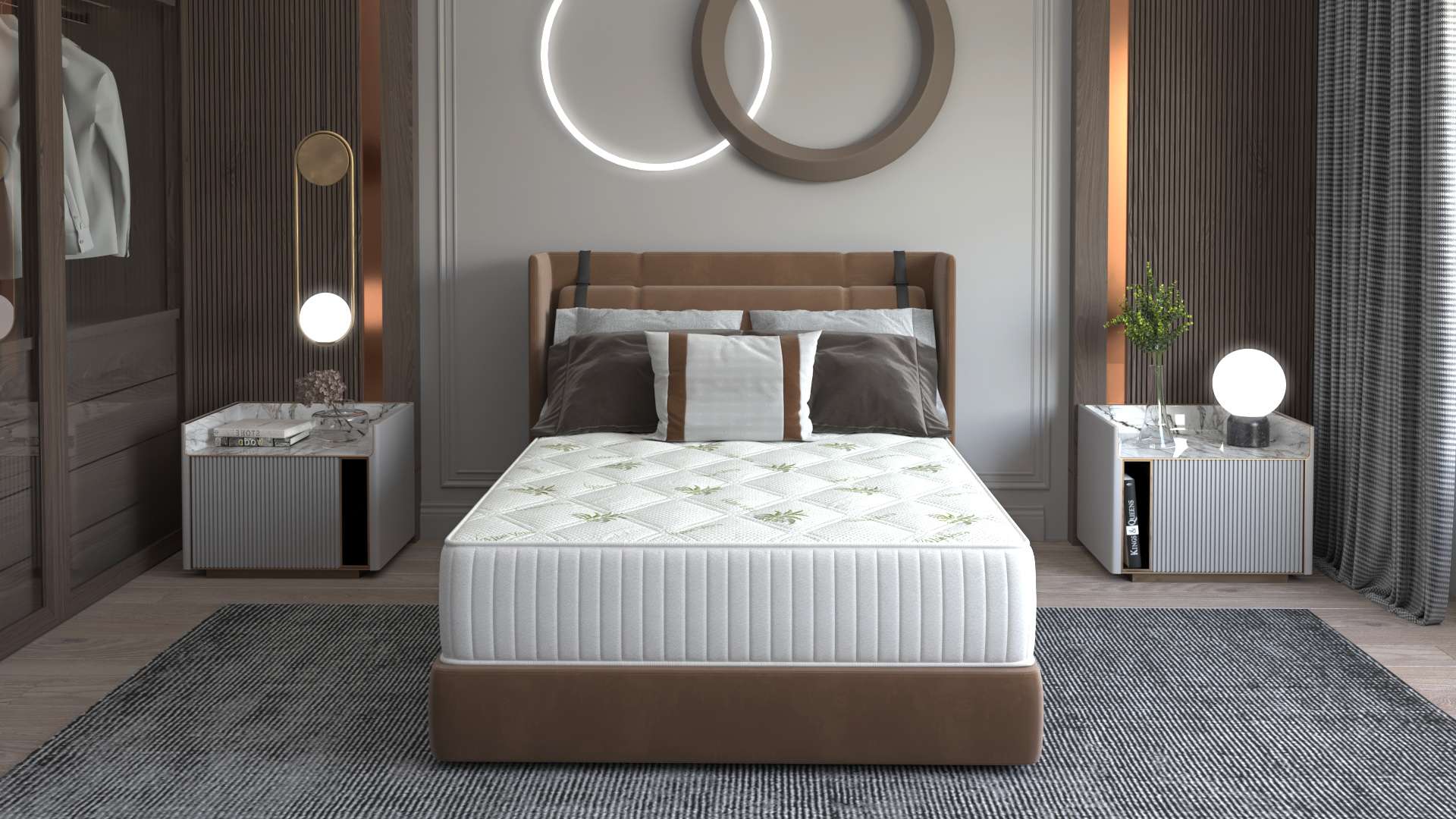 Saltea cu memorie Somnart Memory Ultimate 140x200, înălțime 24 cm, husă cu Aloe Vera, cu mânere, fermitate mare - imagine 13