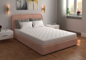 Saltea cu spumă poliuretanică 7 Zone SOMNART 120x200, înălțime 17 cm, ortopedică, husă detașabilă cu fermoar, fermitate medie