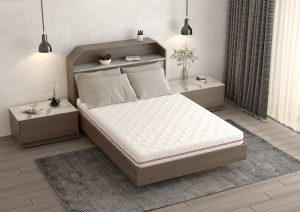 Saltea cu memorie SOMNART 140x190, înălțime 17 cm, ortopedică, husă detașabilă cu fermoar, fermitate medie