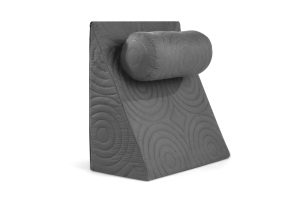 Perna Relax TV 60x68x30cm, ortopedica pentru citit, antireflux, cu husa detasabila, confortabila si rezistenta la spalari multiple la 40 grade, Gri