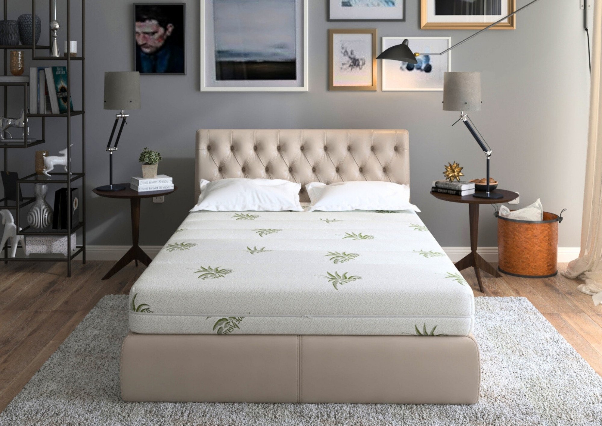 Saltea cu memorie Somnart XXL Memory Plus 180x200, înălțime 25 cm, pentru persoane supraponderale, husă Aloe Vera detașabilă, rulată, fermitate mare - imagine 4