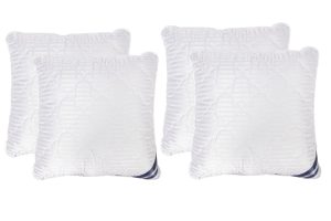 Set 4 Perne matlasate microfibra Striata 70x70 cm