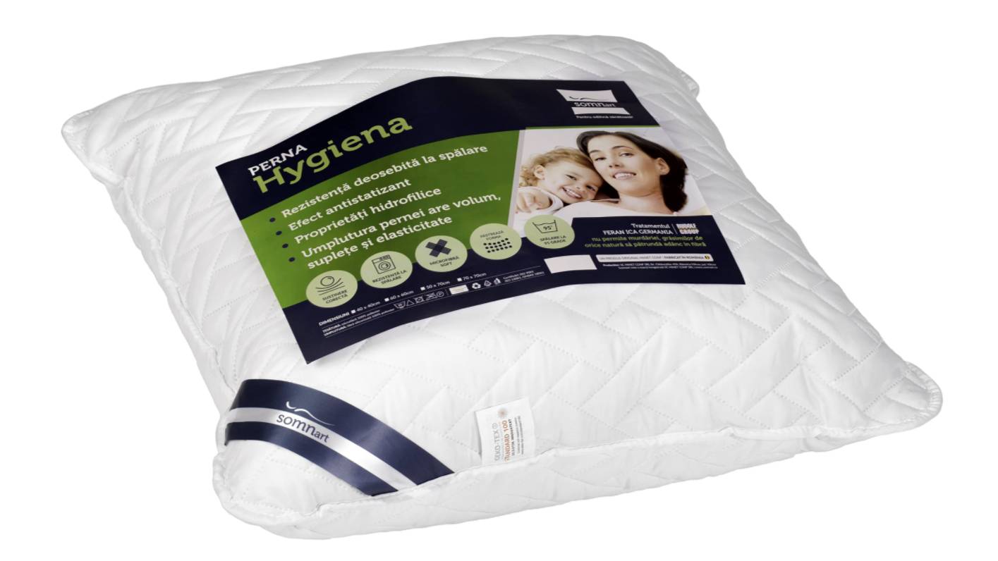 Perna Medicinala 60x60cm Somnart, Hygiena Antistatizanta Hidrofilica, hipoalergenica, bilute Superball, 100% fibra poliester - imagine 2