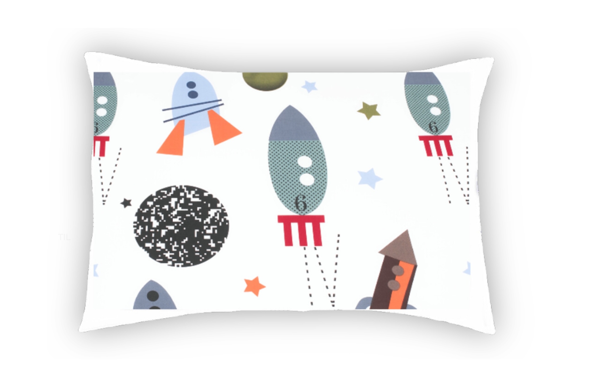 Perna SomnART Rachete, 50x70 cm, bumbac - imagine 3