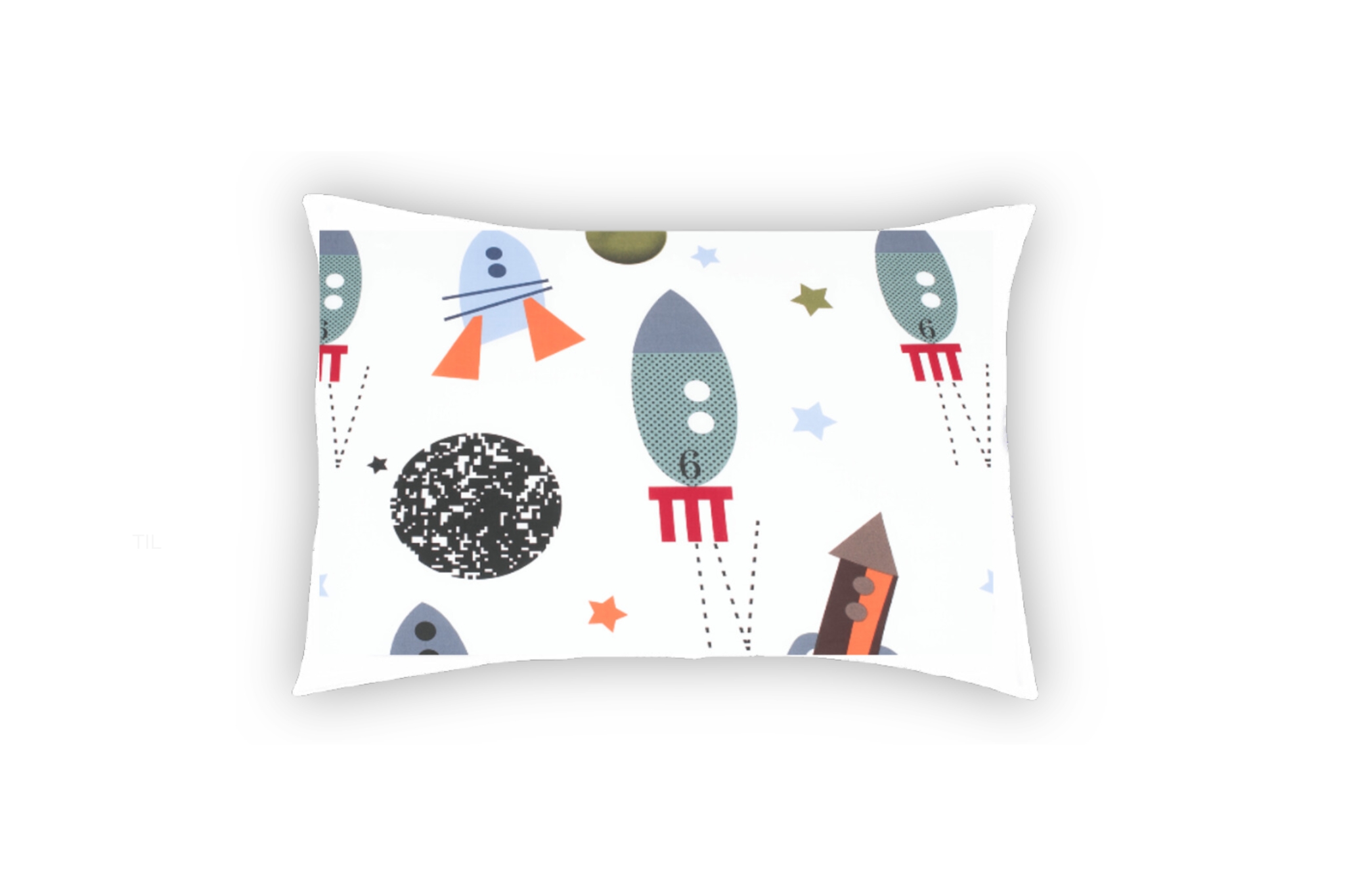 Perna SomnART Rachete, 50x70 cm, bumbac - imagine 2