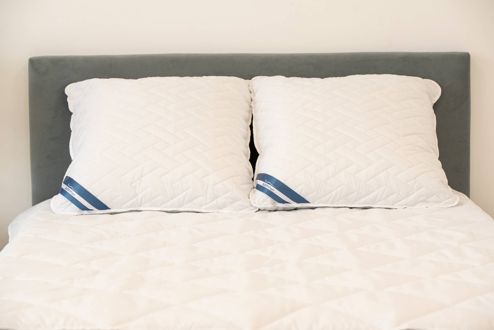 Pilota de vara Viseo 150x210, microfibra alba, umplutura 200 gr/mp, vidata - imagine 5