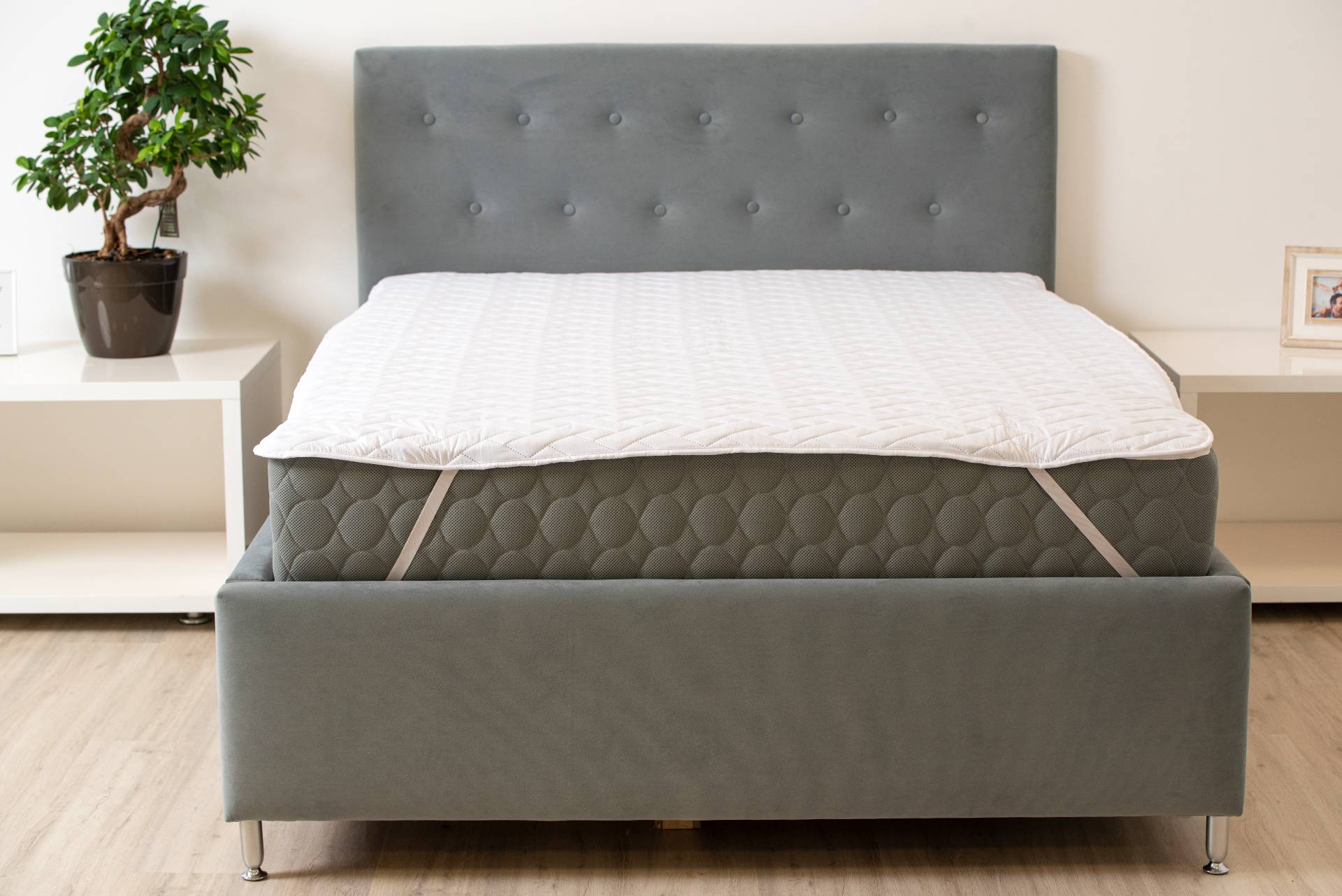 Protectie matlasata pentru saltea Somnart HypoallergenicMed microfibra lavabila la 95°C 140x200 cm - imagine 5