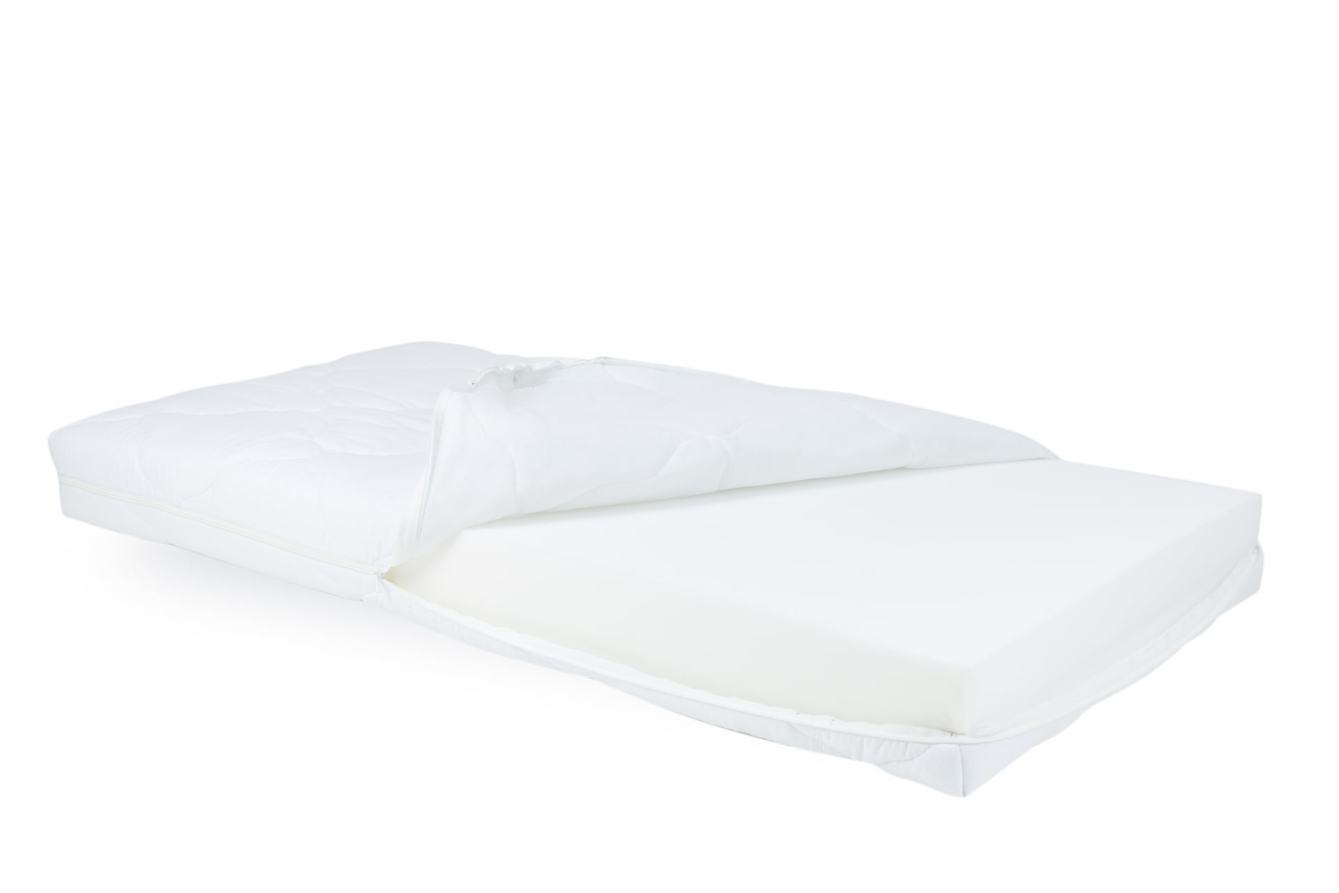 Saltea cu spumă poliuretanică Somnart HypoallergenicMed 70x140, înălțime 10 cm, ortopedică, pentru bebeluși și copii, husă detașabilă, fermitate medie - imagine 2