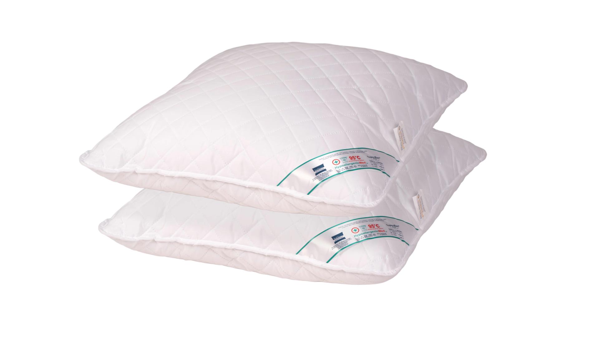 SET 2 Perne Medicinale Hipoalergenice Somnart 40x40cm, HypoallergenicMed, 100% fibra poliester, lavabile la 95 de grade, fermitate medie spre tare - imagine 6