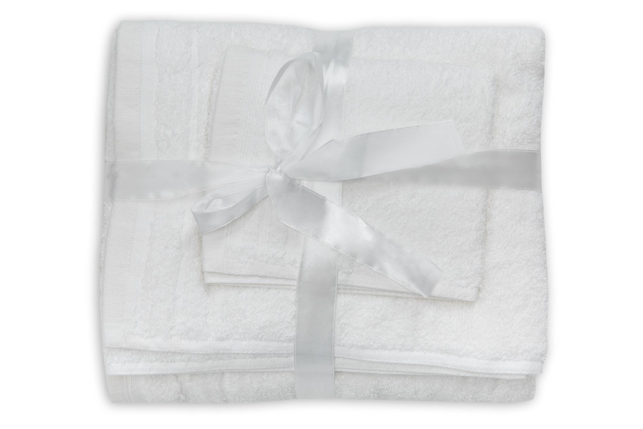 Set prosoape bumbac Somnart, 600gsm, de fata 50x90 cm + de corp 70x140 + de maini 30x50 cm, alb optic - imagine 4