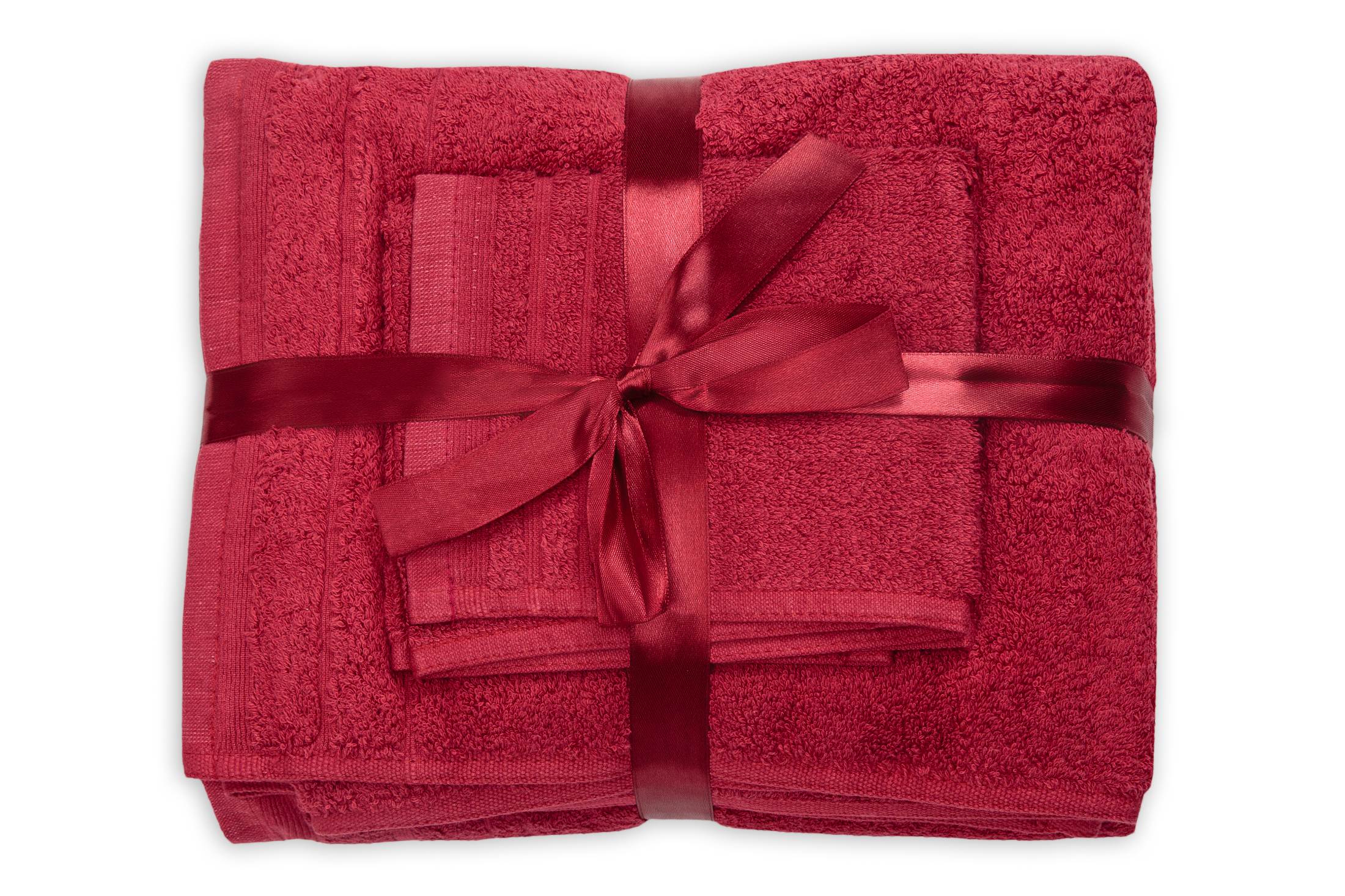 Set prosoape bumbac Somnart, 600gsm, de fata 50x90 cm + de corp 70x140 + de maini 30x50 cm - bordeaux - imagine 4