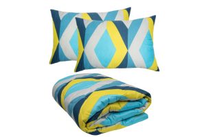 Set pilota primavara/vara si 2 perne Viseo Diamond SomnART, microfibra, 150 g/mp, 180x200 cm + 50x70 cm