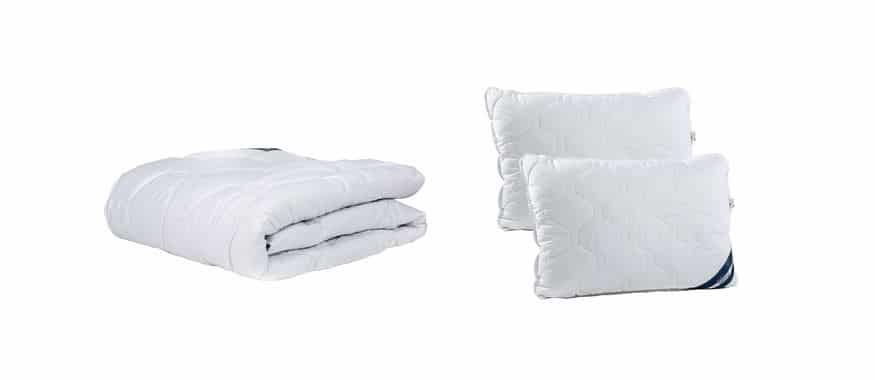 Set pilota de iarna Superior Plus Somnart pilota groasa 200x220 cm + 2 perne 50x70 cm, bumbac