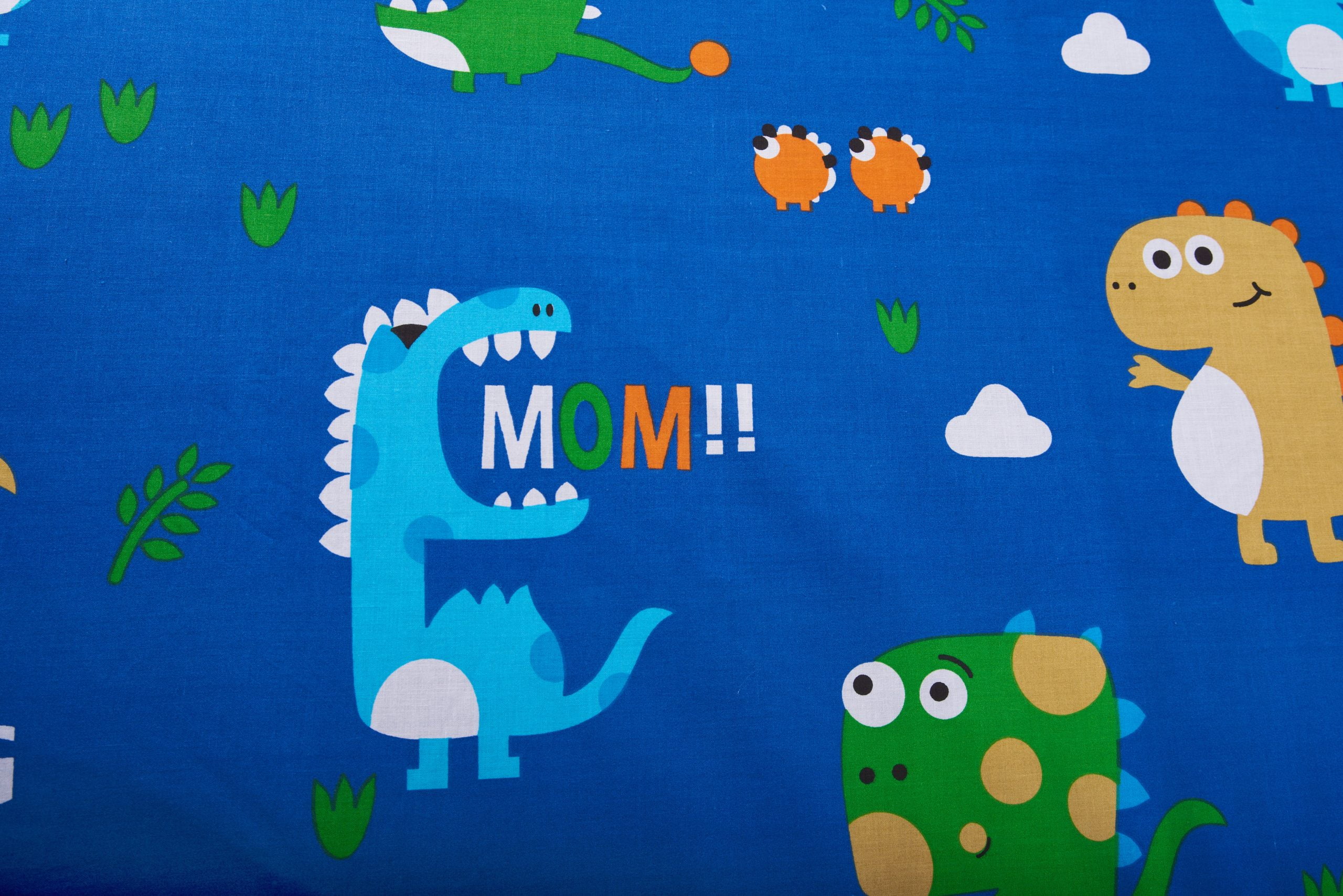 Saltea cu memorie Somnart Memory 70x140, înălțime 10 cm, pentru bebeluși și copii, husă impermeabilă, fermitate medie, model dinozauri - imagine 5