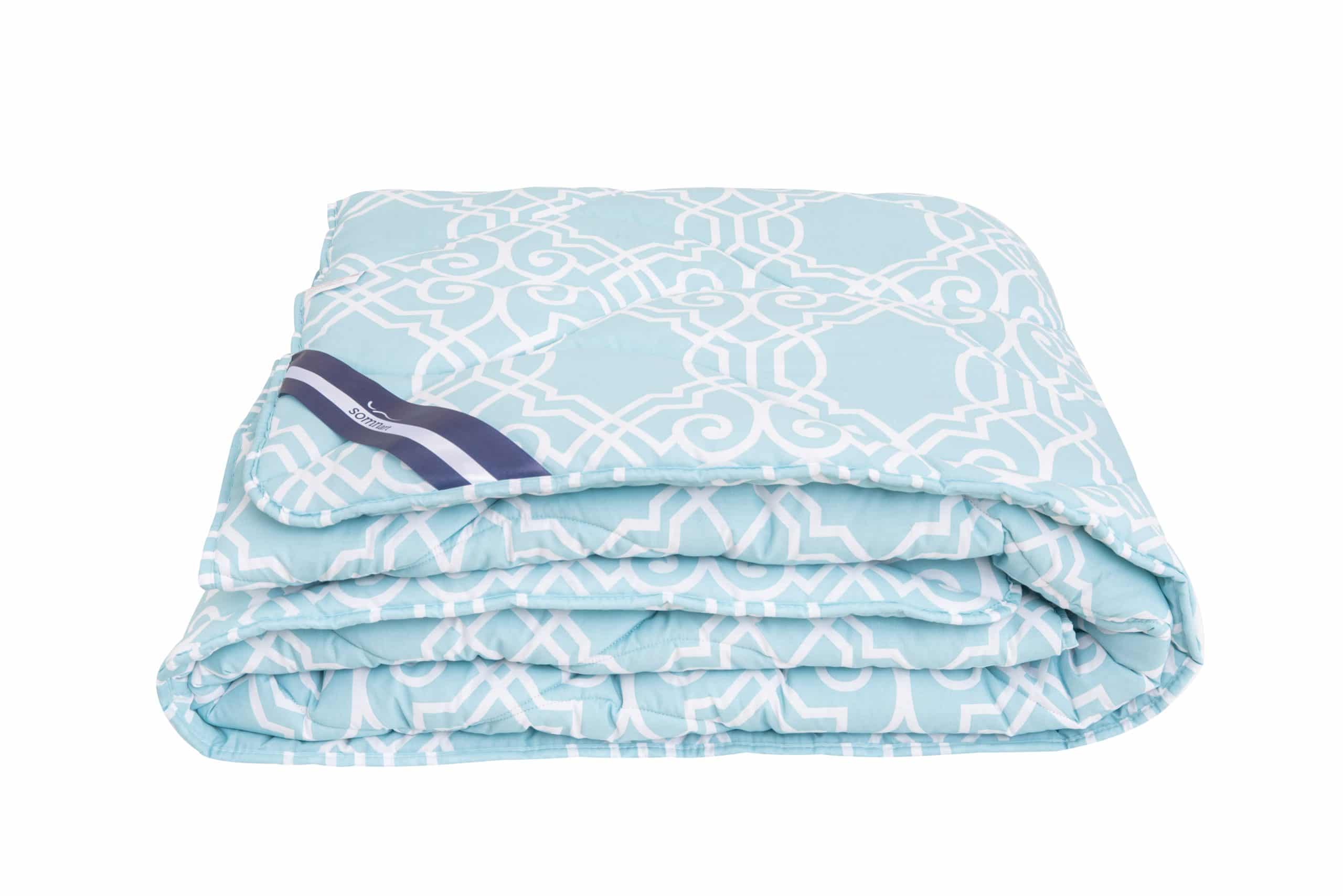 Pilota de iarna matlasata Electra Somnart, 200x220 cm, policotton imprimat, sezon rece, 400 g/mp - imagine 3