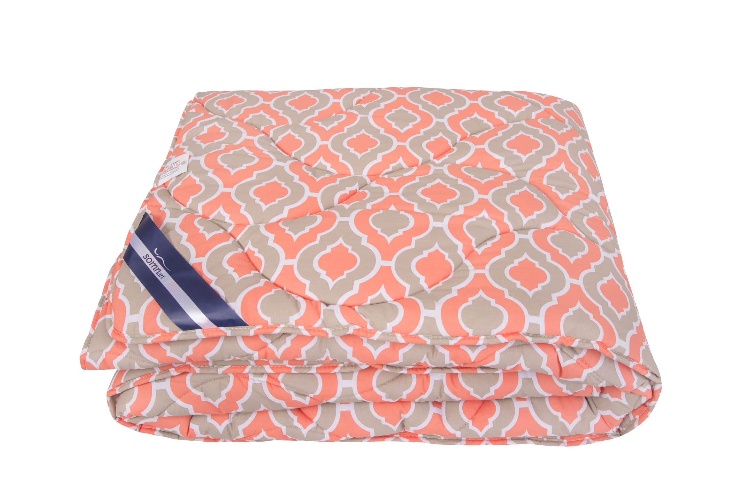 Pilota de iarna matlasata Iris Somnart, 200x220 cm, policotton imprimat, sezon rece, 400 g/mp - imagine 3