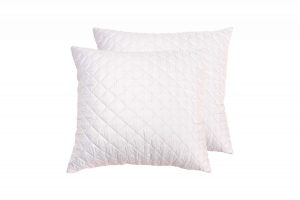 Set 2 perne matlasate Somnart, 70x70 cm, microfibra cu fibre de carbon