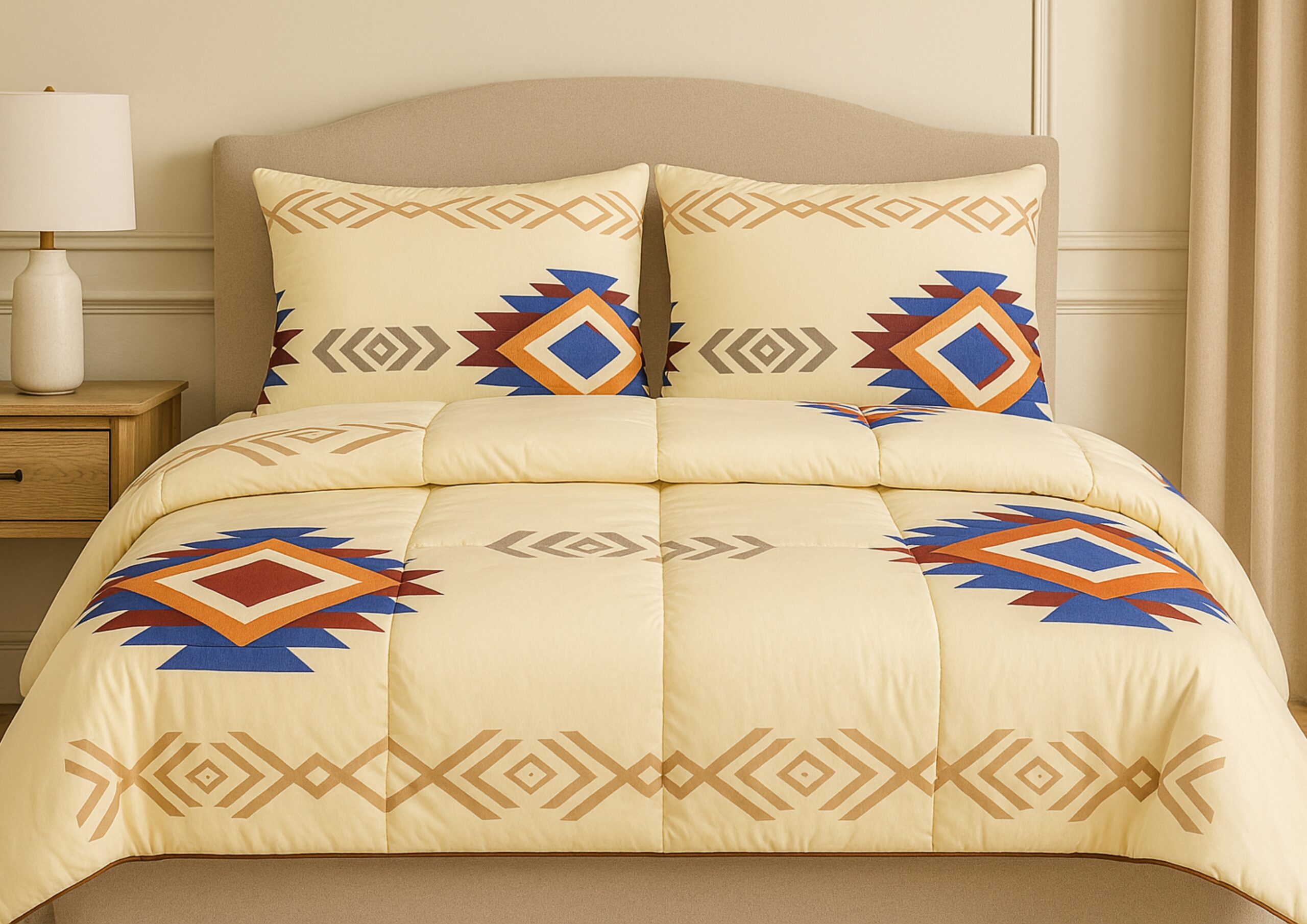 Set pilota Favorit, matlasata ata, fill 250gsm 180x200 + 2 perne Luxury Favorit, nematlasate 50x70 - imagine 2