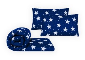Set pilota Galaxy, matlasata ata, fill 250gsm 180x200 + 2 perne Galaxy, nematlasate 50x70