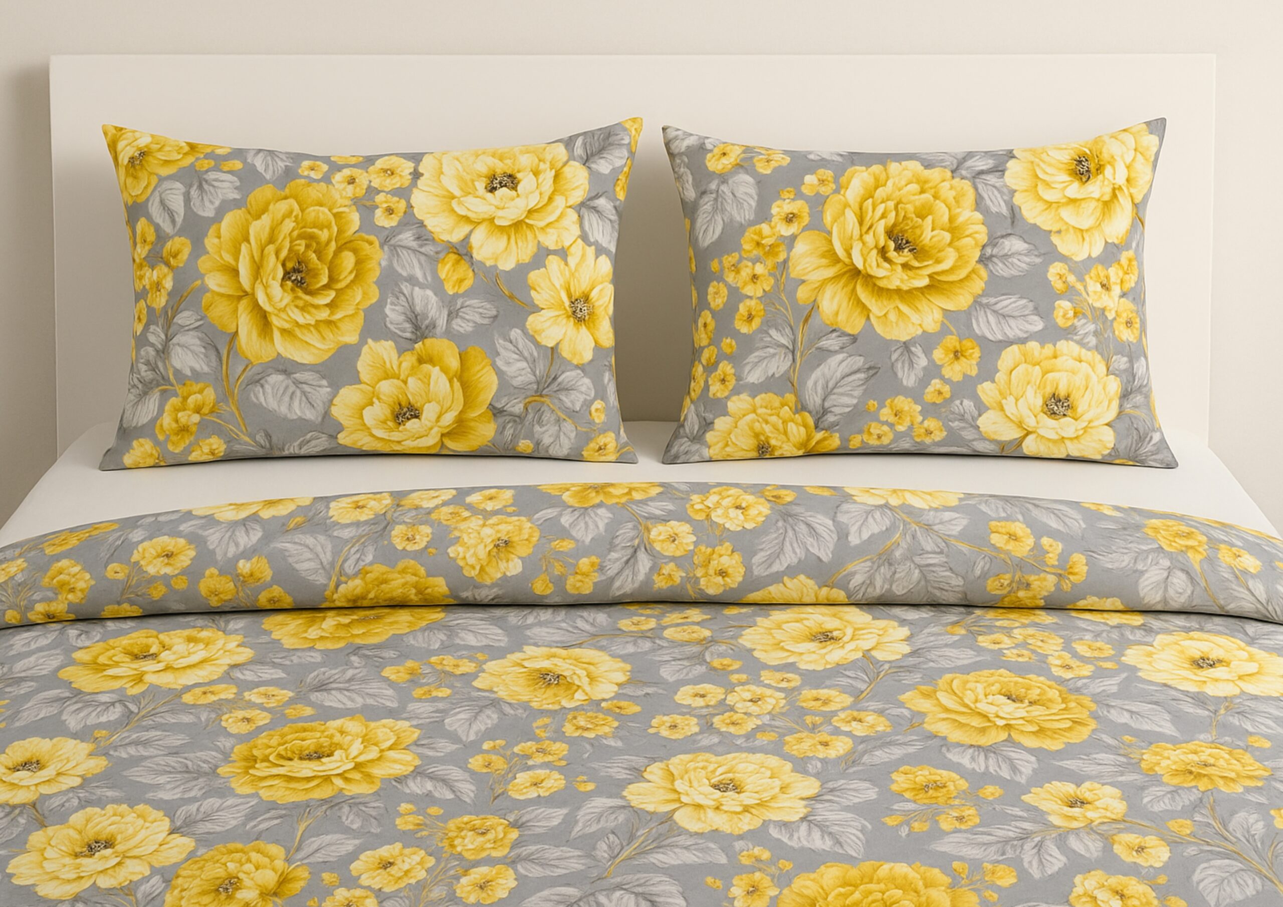 Set pilota Luxury Petals, matlasata ata, fill 250gsm 200x220 + 2 perne Luxury Petals, nematlasate 50x70 - imagine 2