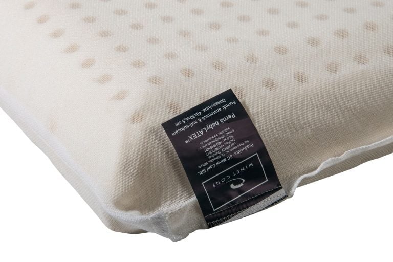 Perna Latex Natural Puiutul Mamei Somnart Baby Latex, joasa, 40x30, H6,5 cm, crem - imagine 5