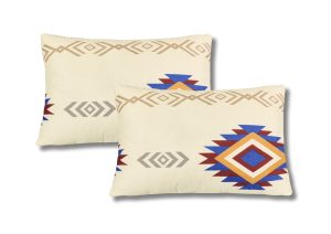 Set 2 Perne matlasate Belina, microfibra imprimata, 50x70 cm, Favorit