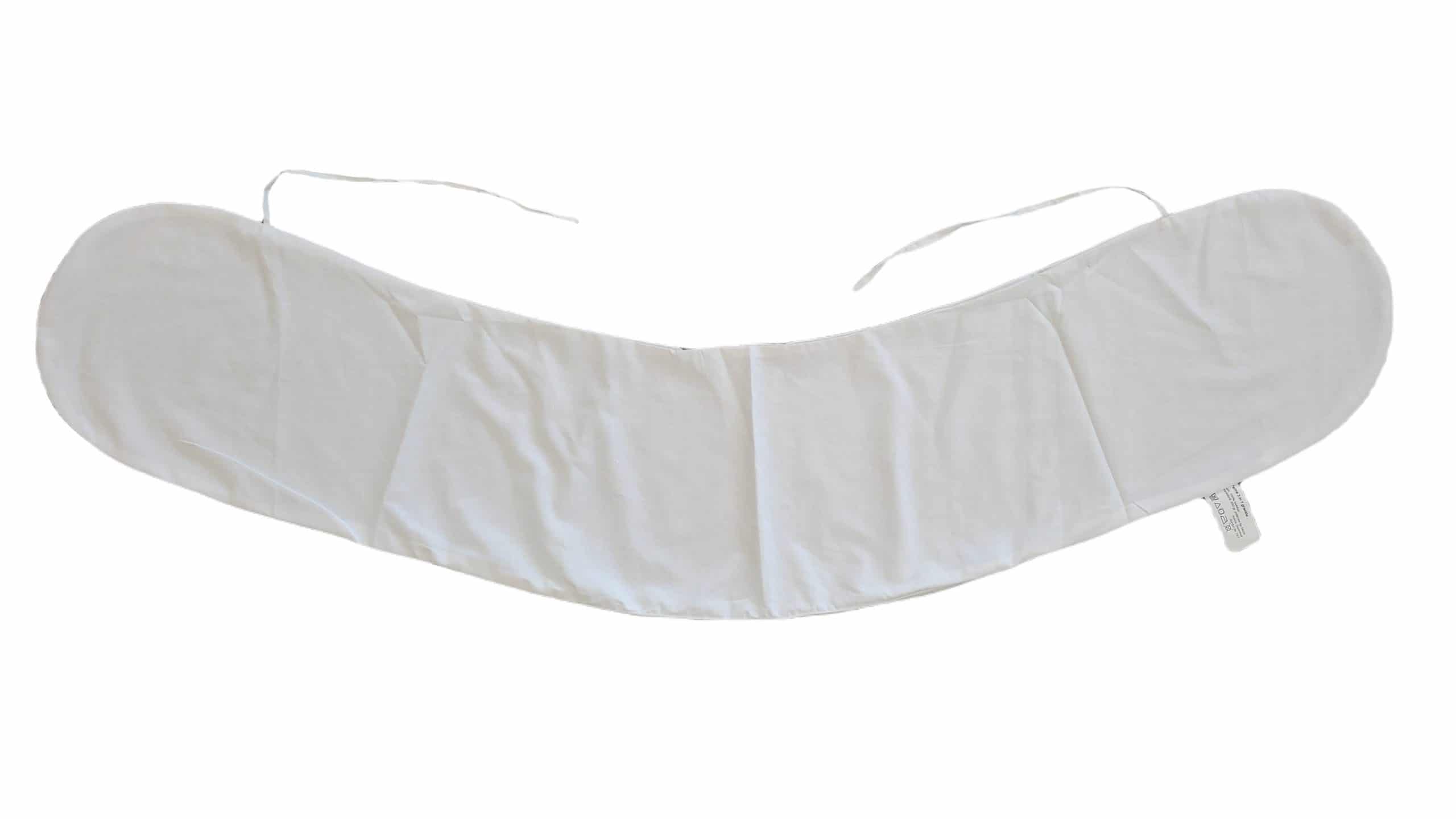 Husa aditionala pentru Perna 3 in 1 SomnArt de gravida si alaptare, model alb - imagine 3